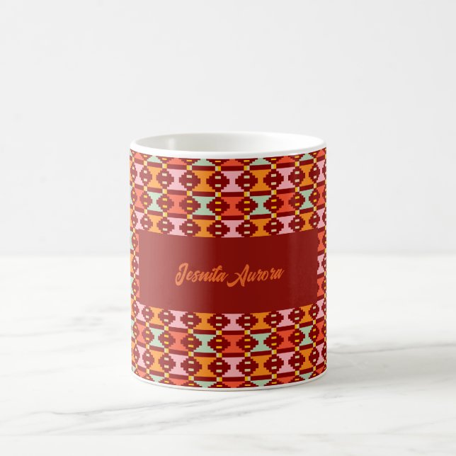 Modern Boho Geometry Coffee Mug (Center)