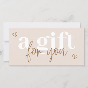 Modern Boho Gift Certificate Voucher