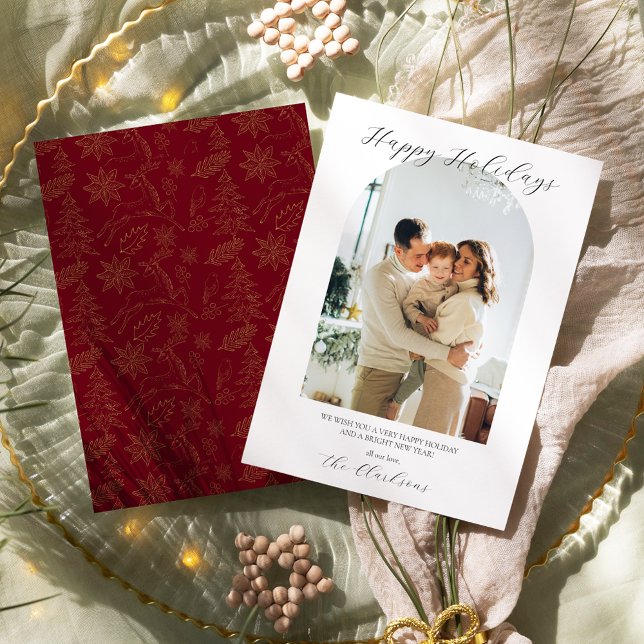 Modern Boho Holiday Card  (Creator Uploaded)