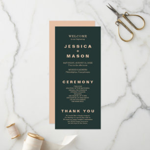 Modern Boho Jewel Earth Tone Program Flyer Programme