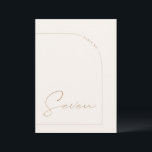 Modern Boho Minimal Arch Table Seven Table Number<br><div class="desc">Designed to coordinate with for the «Arches Minimalist» Wedding Invitation Collection. To change details,  click «Details». To move the text or change the size,  font,  or colour,  click «Edit using Design Tool». View the collection link on this page to see all of the matching items in this beautiful design.</div>