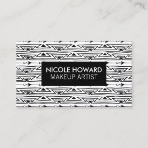 Modern Boho Pattern Background Business Card