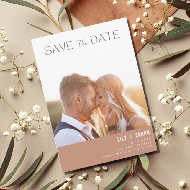 Modern Boho Photo Wedding   Save The Date (Creator Uploaded)