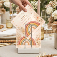 Modern Boho Rainbow Baby Shower
