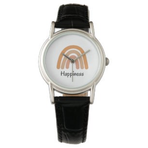 Modern boho rainbow typography watch