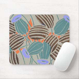 Modern Boho Teal & Lavender Floral Decor Mouse Pad