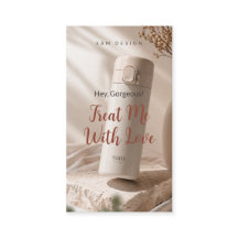 Modern Boho Terracotta Photo Tumbler Care Card