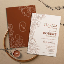 Modern Boho Terracotta Wedding Minimalist
