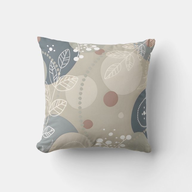 Modern Boho Throw Pillow (Front)