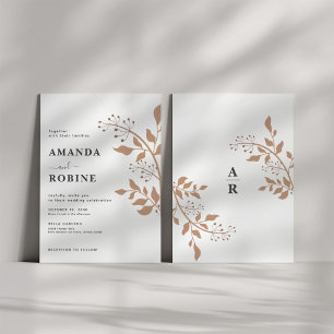 Modern Boho Wedding Invitation