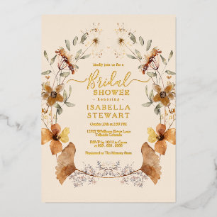 Modern Boho Wildflower Elegant Bridal Shower