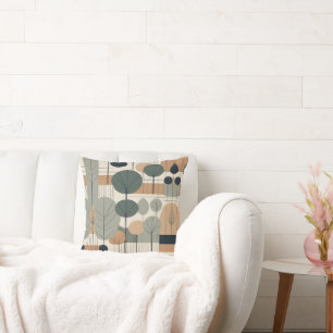 Modern Boho with Trees Cushion