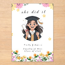 Modern Bokeh Lights Graduation invitation