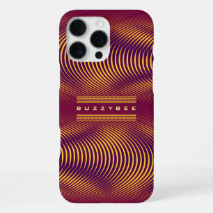 Modern Bold Abstract Purple Unique Trippy Custom iPhone 16 Pro Max Case