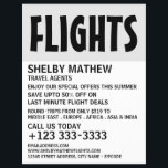 Modern Bold, Airline Advertising Flyer<br><div class="desc">Modern Bold,  Airline Advertising Flyers By The Business Card Store.</div>
