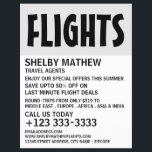 Modern Bold, Airline Advertising Flyer<br><div class="desc">Modern Bold,  Airline Advertising Flyers By The Business Card Store.</div>
