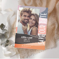 Modern Bold and Edgy Wedding Save the Date