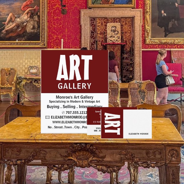 Modern Bold, Art Dealer Business Card (Creator Uploaded)