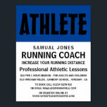 Modern Bold, Athletics Lesson Advert Poster<br><div class="desc">Modern Bold,  Athletics Lesson Advertising Poster By The Business Card Store.</div>