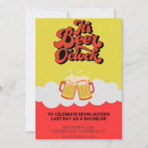 Modern Bold Bachelor Party Invitation