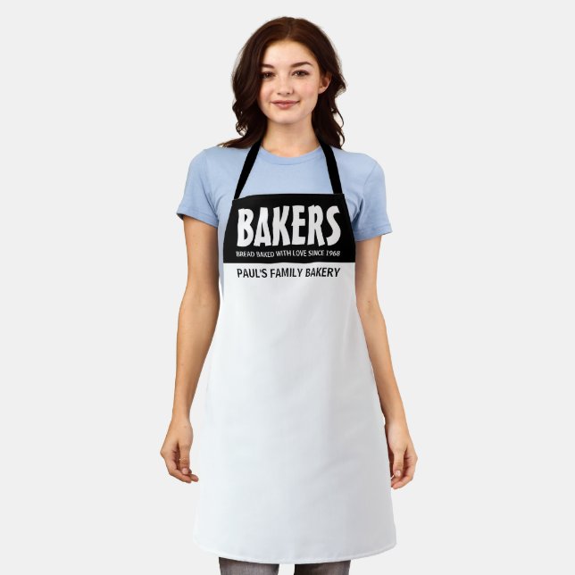 Modern Bold, Bakery Store Apron (Worn)