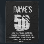 Modern Bold Black 50th Any Birthday Wishes  Fleece Blanket<br><div class="desc">Modern Bold Black 50th Any Birthday Wishes Fleece Blanket 

Close your eyes and make a wish
Then wrap this blanket around you 
When the blanket unwrap open the wish 
You made may soon come true</div>