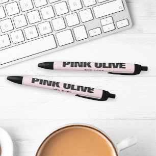 Modern Bold Black Typography Ink Pen