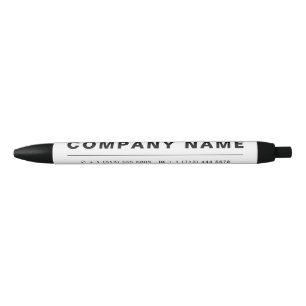 Modern Bold - Black & White - Company/Event Ink Pen