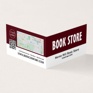 Modern Bold, Book Store Detailed Loyalty Business Card