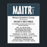 Modern Bold, Buddhist Group Advertising Flyer<br><div class="desc">Modern Bold,  Buddhist Group Advertising Flyers By The Business Card Store.</div>