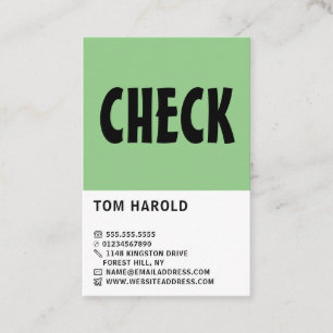 Modern Bold, Chess Club, Chess Player/Teacher Business Card