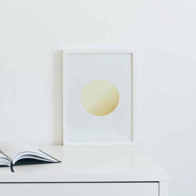 Modern Bold CIRCLE GOLD Foil Prints (Creator Uploaded)