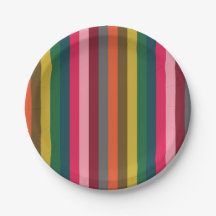 Modern Bold Colourful Stripe Patter
