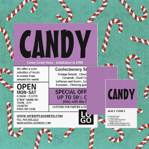 Modern Bold, Confectionery Supplies Advertising Flyer