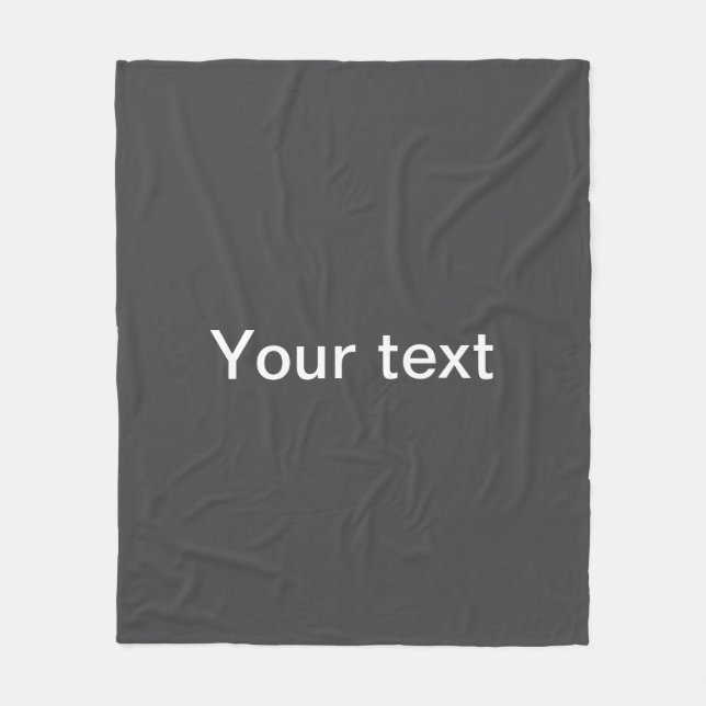Modern Bold Editable Name, Business or Brand Etc. Fleece Blanket (Front)