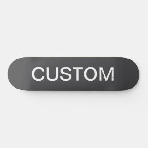 Modern Bold Editable Name, Business or Brand Etc. Skateboard