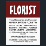 Modern Bold, Floristry Advertising Flyer<br><div class="desc">Modern Bold,  Floristry Advertising Flyer by The Business Card Store.</div>