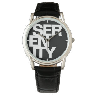Modern Bold Font Typography Simple Plain Black Watch