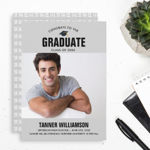 Modern Bold Grad Photo Graduation Announcement