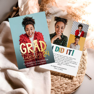 Modern bold Grad twenty24 announcement