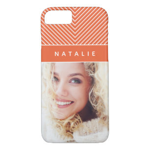 Modern, bold, graphic geometric stripe personalise Case-Mate iPhone case