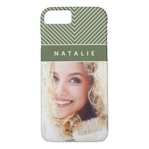 Modern, bold, graphic geometric stripe personalise Case-Mate iPhone case