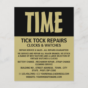Modern Bold, Horologist Advertising Flyer