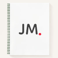 Modern Bold Initials | Striking Statement Fun Blue