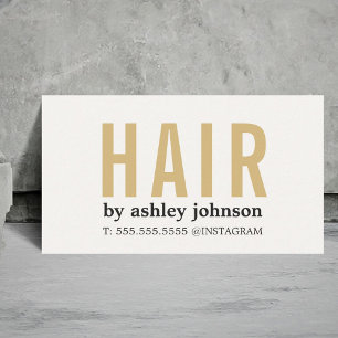 Modern Bold Light Pastel Hair Salon Business Card