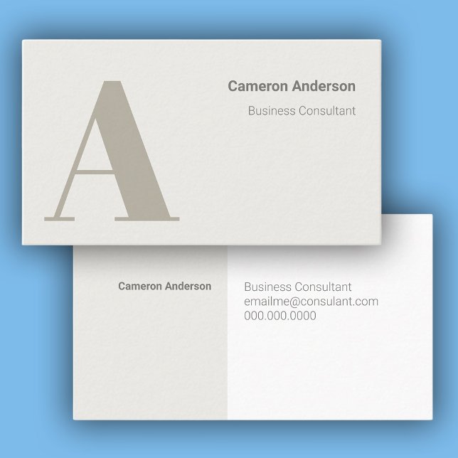 Modern Bold Minimal Professional Business Card (Modern Bold Minimal Professional Business Card)