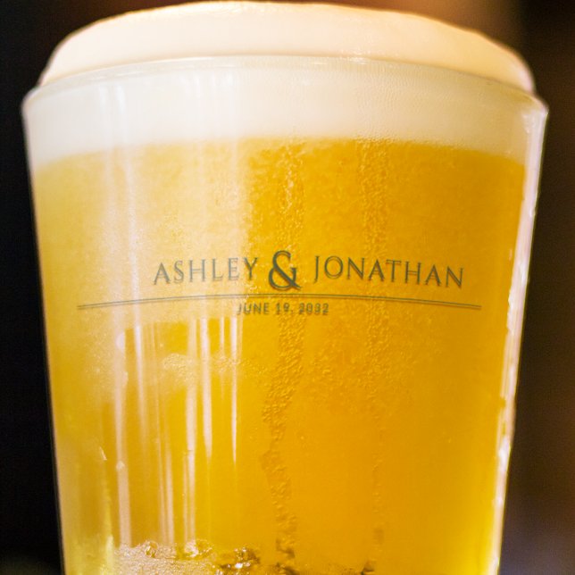 Modern Bold & Minimalist Wedding Glass (Creator Uploaded)