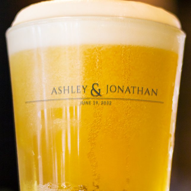 Modern Bold & Minimalist Wedding Glass (Creator Uploaded)