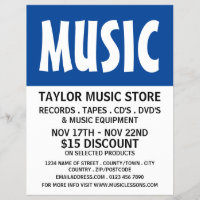 Modern Bold, Music Store Advertising
