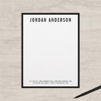 Modern Bold Name with EDITABLE Border Colour